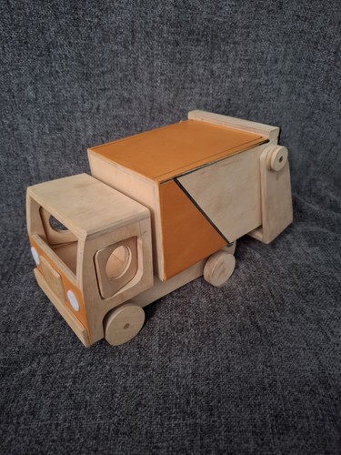 Wooden bin lorry - wooden,