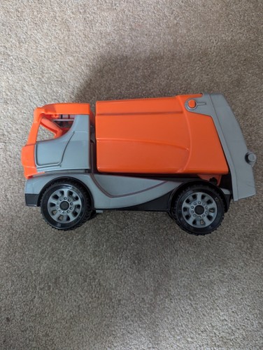 Orange bin lorry - orange, toy
